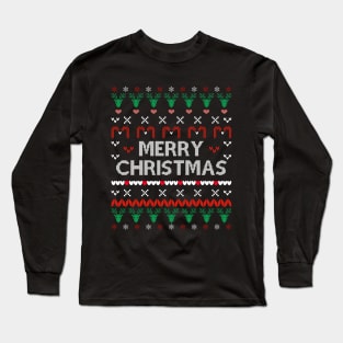 Merry Christmas - Embroidery Project Long Sleeve T-Shirt